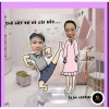 Standee móc khóa cặp đôi siêu bựa cute - mẫu thiết kế sưu tập, móc kháo mica, quà cặp đôi - 29.000 VND 9