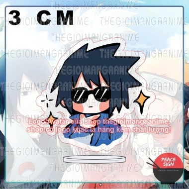Standee Naruto 3cm Chibi Acrylic Mica - Mô hình anime trang trí trưng bày 10.000đ