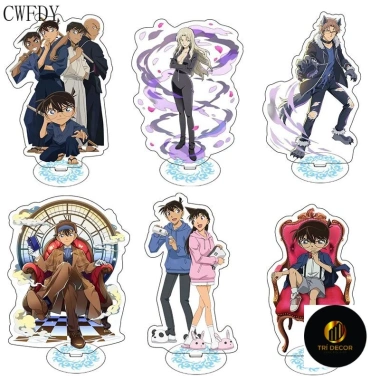 Standee Thám Tử Lừng Danh Conan Acrylic Chibi Shinichi Ran - Decor góc học tập, giá 19.900₫