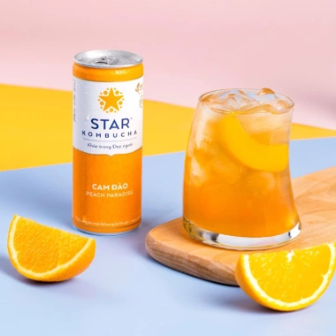 STAR Kombucha Mix 4 vị Cam Đào, Ổi Hồng, Lựu Đỏ, Xoài Kiwi - Siêu Dễ Uống, Giá Ưu Đãi 113.900đ 3