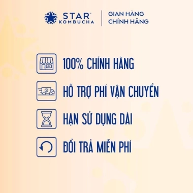 STAR Kombucha Mix 4 vị Cam Đào, Ổi Hồng, Lựu Đỏ, Xoài Kiwi - Siêu Dễ Uống, Giá Ưu Đãi 113.900đ 6