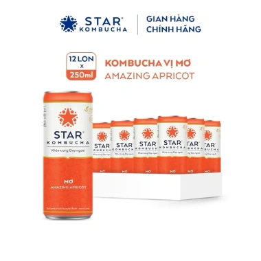 STAR Kombucha Vị Ổi Hồng 250ml - Hộp 12 Lon, Giá Ưu Đãi 339.900₫ (Giá Gốc 431.673₫) 5