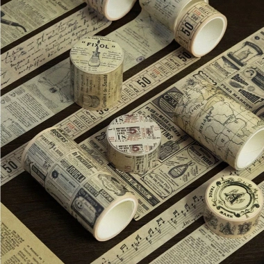 STHM CT Washitape Vintage Lẻ Cuộn - Băng Dính Trang Trí Sổ, Giá 41.000₫ 2