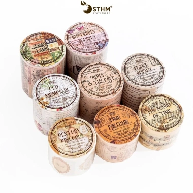 STHM CT Washitape Vintage Lẻ Cuộn - Băng Dính Trang Trí Sổ, Giá 41.000₫ 4