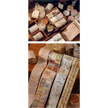 STHM CT Washitape Vintage Lẻ Cuộn - Băng Dính Trang Trí Sổ, Giá 41.000₫ 5