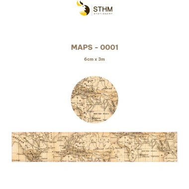 STHM CT Washitape Vintage Lẻ Cuộn - Băng Dính Trang Trí Sổ, Giá 41.000₫ 12