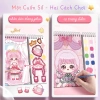 Sticker Bóc Dán Thiết Kế Thời Trang + Cọ Trang Điểm - Đồ Chơi Thủ Công Sáng Tạo Cho Bé Gái, Giá 95.000 VND 2
