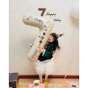 Sticker Bóng Số Sinh Nhật Màu Kem Decal Dán Trang Trí Hàn Quốc Giá 12.000₫ 13