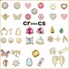 Sticker Charm Kim Loại Khóa Giày - Hoa Cúc Kim Cương Ngôi Sao, Phong Cách Nữ Tính, Giá 13.500₫ 2
