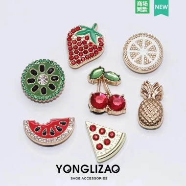 Sticker Charm Kim Loại Khóa Giày - Hoa Cúc Kim Cương Ngôi Sao, Phong Cách Nữ Tính, Giá 13.500₫ 7