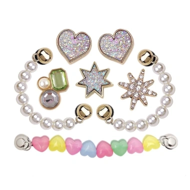 Sticker Charm Kim Loại Nút Dép Anh Đào - Trang Trí Giày Có Lỗ, Giá 13.000₫