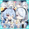 Sticker chibi Genshin Heytea x Ganyu Shenhe Ayaka Ayato - Giá ưu đãi 20.000đ (đã giảm)