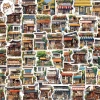 Sticker chống nước 10/20/50 cái style art Nhật Bản vintage dán mũ bảo hiểm Giá 25.000 VND