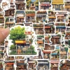 Sticker chống nước 10/20/50 cái style art Nhật Bản vintage dán mũ bảo hiểm Giá 25.000 VND 4