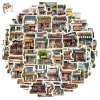 Sticker chống nước 10/20/50 cái style art Nhật Bản vintage dán mũ bảo hiểm Giá 25.000 VND 5