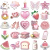Sticker chống nước 3D Hồng Dễ Thương - Set 5/10/20/50 Cái Dán Bàn Ghế Laptop Giảm 25.000 VNĐ 2