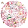 Sticker chống nước 3D Hồng Dễ Thương - Set 5/10/20/50 Cái Dán Bàn Ghế Laptop Giảm 25.000 VNĐ 8