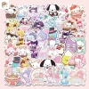 Sticker chống nước 5/10/20/50 miếng Đồ uống, kem, ốc quế, hình Sanrio cute - Dán bàn ghế, tủ, xe, laptop, giá chỉ 25.000₫