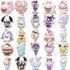 Sticker chống nước 5/10/20/50 miếng Đồ uống, kem, ốc quế, hình Sanrio cute - Dán bàn ghế, tủ, xe, laptop, giá chỉ 25.000₫ 2