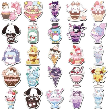 Sticker chống nước 5/10/20/50 miếng Đồ uống, kem, ốc quế, hình Sanrio cute - Dán bàn ghế, tủ, xe, laptop, giá chỉ 25.000₫ 2 Sticker chống nước 5/10/20/50 miếng Đồ uống, kem, ốc quế, hình Sanrio cute - Dán bàn ghế, tủ, xe, laptop, giá chỉ 25.000₫ 2