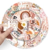 Sticker chống nước A8 10/20/50 miếng Câu Nói Động Lực Tiếng Anh Màu Nâu Vintage Dán Mũ Bảo Hiểm Giá Rẻ 25k 8