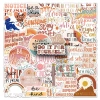 Sticker chống nước A8 10/20/50 miếng Câu Nói Động Lực Tiếng Anh Màu Nâu Vintage Dán Mũ Bảo Hiểm Giá Rẻ 25k 9