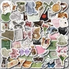 Sticker chống nước Âu Mỹ Xanh Hồng Retro - Set 10/20/50 dán bàn ghế tủ xe laptop CN655