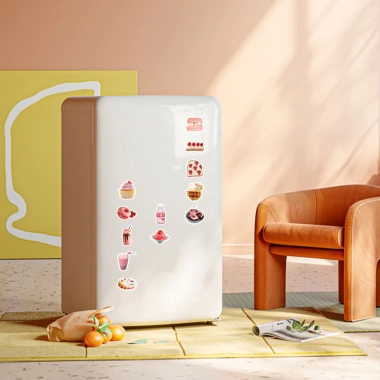 Sticker chống nước Bánh Ngọt, Sinh Nhật, Dâu Dễ Thương - Set 5/10/20/50 CN427 Giá chỉ 25.000đ 7