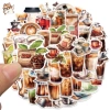 Sticker chống nước Cà Phê Đen 10/20/50 cái - Dán bàn ghế, tủ, xe, laptop, 25.000 VND 5