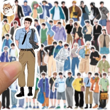Sticker chống nước Chàng Trai The Boy phong cách Hàn Quốc - Set 10/20/50 dán mũ bảo hiểm CN374, giá 25.000₫ 3