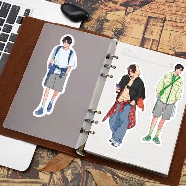 Sticker chống nước Chàng Trai The Boy phong cách Hàn Quốc - Set 10/20/50 dán mũ bảo hiểm CN374, giá 25.000₫ 6