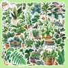 Sticker chống nước chậu cây decor xanh mát, dán mũ bảo hiểm CN914 - Set 10/20/50, 25.000đ