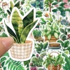 Sticker chống nước chậu cây decor xanh mát, dán mũ bảo hiểm CN914 - Set 10/20/50, 25.000đ 3