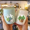 Sticker chống nước chậu cây decor xanh mát, dán mũ bảo hiểm CN914 - Set 10/20/50, 25.000đ 6