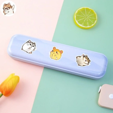 Sticker chống nước Chuột Hamster Cute 5/10/20/50 miếng Dán Bàn Ghế, Laptop, Xe - Giá 25.000đ