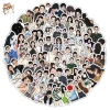 Sticker chống nước Couple Hàn Quốc Cute Đôi 10/20/50 Cái Dán Bàn Ghế Xe Laptop 2