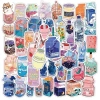 Sticker chống nước Đồ Uống Hộp Sữa Cute Art - Set 10/20/50, dán bàn ghế, tủ xe laptop CN47, giá ưu đãi 25.000
