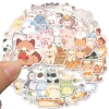 Sticker chống nước động vật 10/20/50 miếng – Thú gấu đáng yêu dán ghế tủ xe, 25.000 VND 6