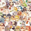 Sticker chống nước Động Vật Cute Set 5/10/20/50 Cái Dán Ghế Xe Laptop 40.000