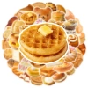 Sticker chống nước Fastfood Đồ ăn nhanh, bánh ngọt, dán bàn ghế, tủ laptop - Set 5/10/20/50 CN466 25k 7