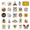 Sticker chống nước Gothic Retro thực vật côn trùng - Set 5/10/20/50, dán bàn ghế, tủ, xe, laptop - 40.000đ 2