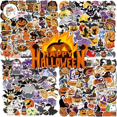 Sticker chống nước Halloween Ma Quái Phù Thuỷ Zombie - Set 10/20/50 dán bàn ghế, tủ, xe, laptop, đàn giá ưu đãi 69.000₫