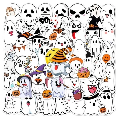 Sticker chống nước Halloween Ma Quái Phù Thuỷ Zombie - Set 10/20/50 dán bàn ghế, tủ, xe, laptop, đàn giá ưu đãi 69.000₫