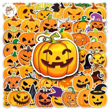 Sticker chống nước Halloween Ma Quái Phù Thuỷ Zombie - Set 10/20/50 dán bàn ghế, tủ, xe, laptop, đàn giá ưu đãi 69.000₫