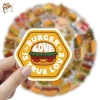Sticker chống nước Hamburger Hotdog Fastfood - Set 10/20/50, Dán Bàn Ghế Xe Laptop - 25k 2