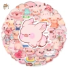 Sticker chống nước HEO HỒNG ỦN ỈN DỈ THƯƠNG - Set 10/20/50, dán bàn ghế tủ xe laptop, giá 24.900₫ 6