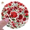 Sticker chống nước HOA HỒNG ĐỎ THẮM – Set 5/10/20/50 cái, dán bàn ghế, tủ, xe, laptop, đàn – Giá chỉ 40.000 VND 3