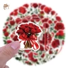 Sticker chống nước HOA HỒNG ĐỎ THẮM – Set 5/10/20/50 cái, dán bàn ghế, tủ, xe, laptop, đàn – Giá chỉ 40.000 VND 4