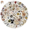 Sticker chống nước hoài niệm cổ điển màu nâu thần thọ retro Set 20/50/100 cái CN906 dán bàn ghế, tủ, xe, laptop 25.000₫ 3