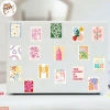Sticker chống nước INS BOHO đa màu sắc - Set 10/20/50 dán bàn ghế, tủ, xe, laptop, quote cute, giá 25.000 VND 3